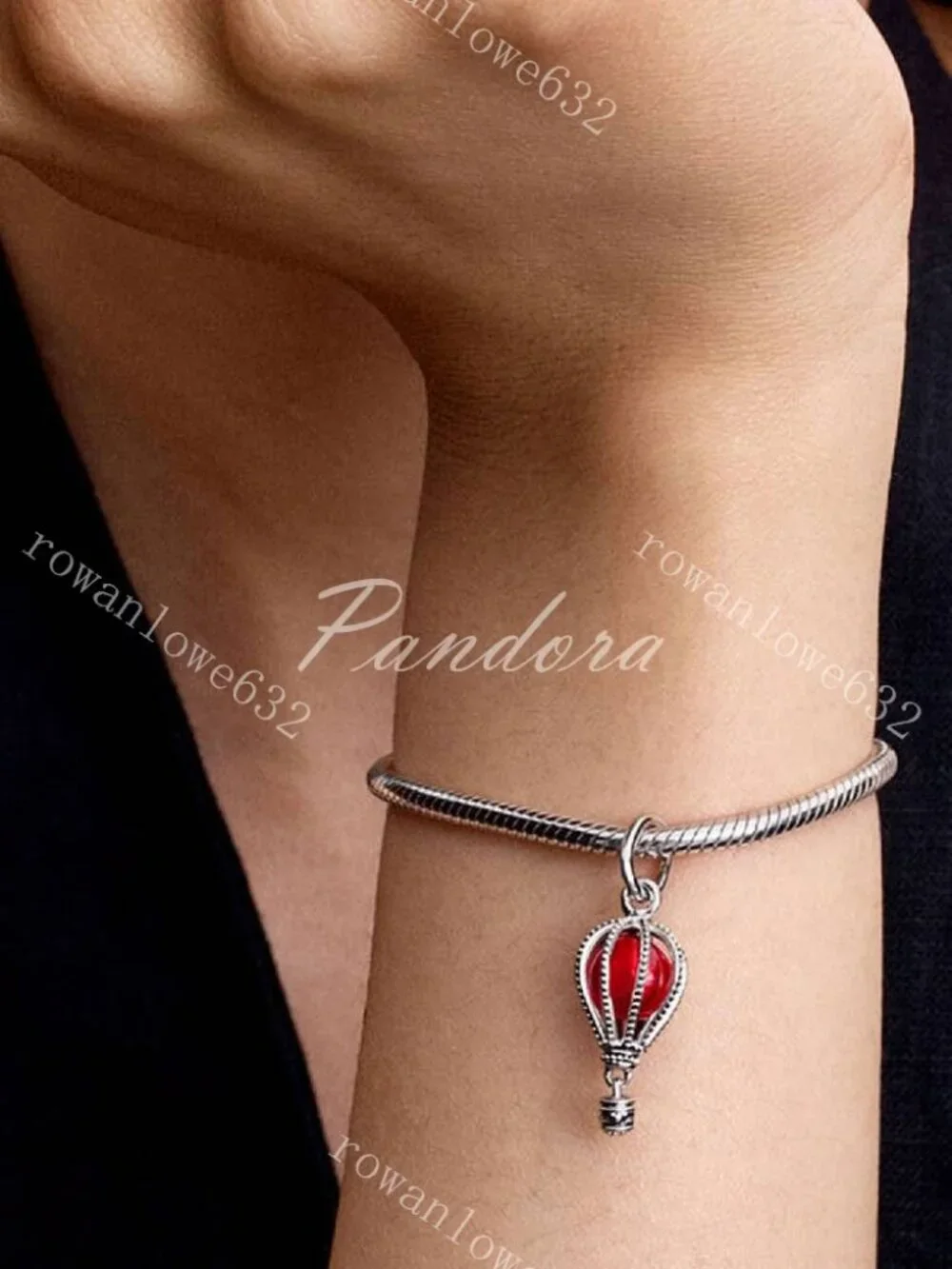 Pandora Hot Air Balloon Murano Glass Dangle Charm